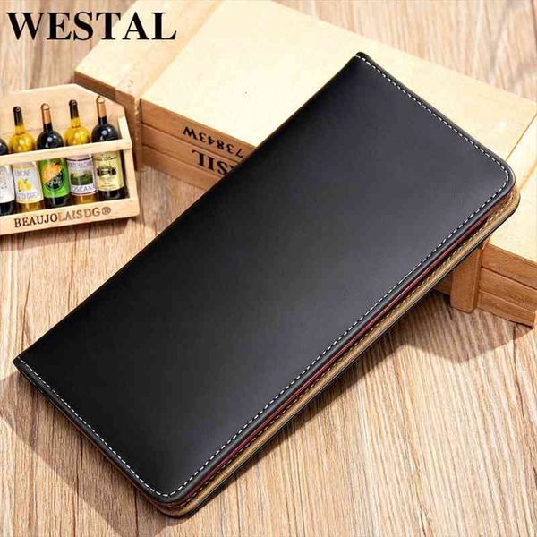 

westal mens wallet genuine leather purse for men mans and handbags designer card walet 202, Red;black