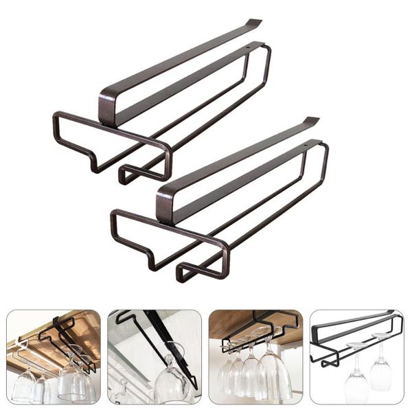 

hooks & rails 2pcs fashionable goblet holder hanging rack punch organizer