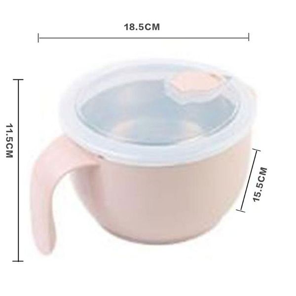 

304 stainless steel single layer anti-scalding instant noodle pot l69d