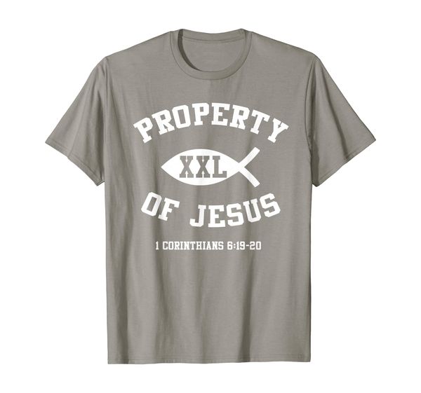 

property of jesus bible scripture verse christian t-shirts, White;black