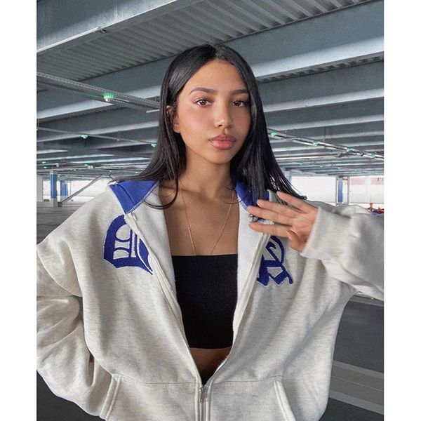 

women's hoodies & sweatshirts sweatshirt winter jacket clothes zipper large hooded retro pocket goth long sleeve pullover, Black