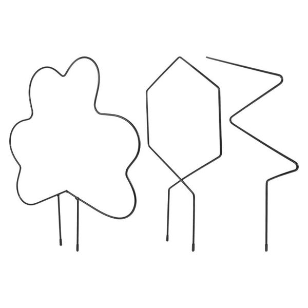 

other garden supplies 3pcs iron trellis climbing stand for plant creative shape