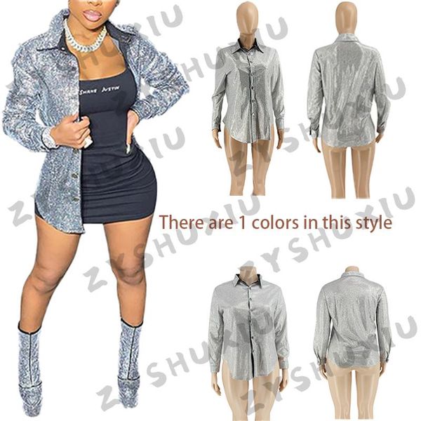 

women's jackets zyshuxiu autumn casual suit style jacket, silver button long sleeve lapel s-5xl, Black;brown