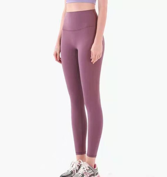 

l-36 solid color women yoga pants high waist sports gym wear leggings sport women fitness tights with built-in pocket yoga pants39, White;red