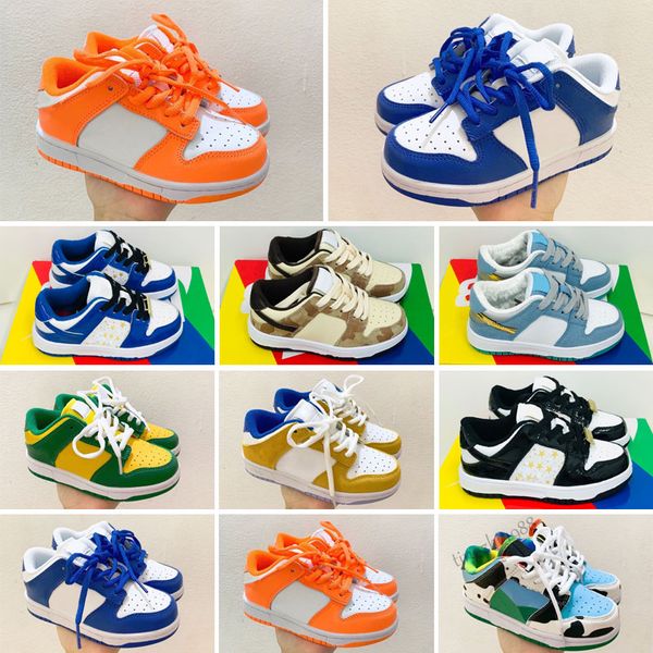 

kids sb skateboard shoes orange dairy cow black white brazil coast syracuse boys girl toddler sports trainer basketball size 24-35