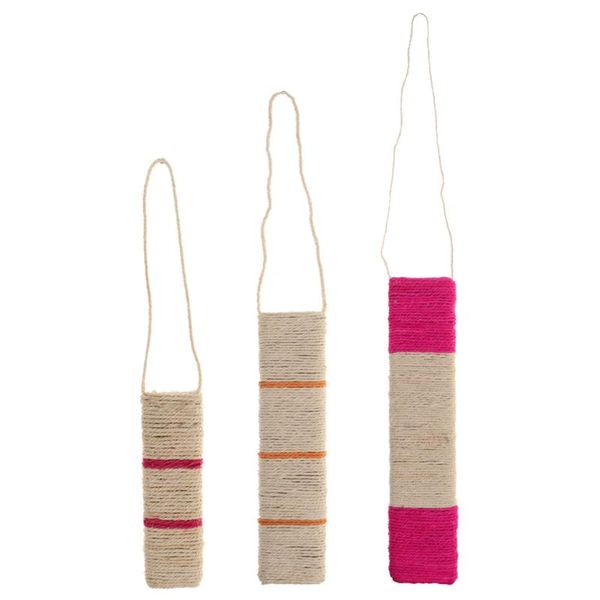 

cat toys pet kitten sisal scratching board interactive cage hanging