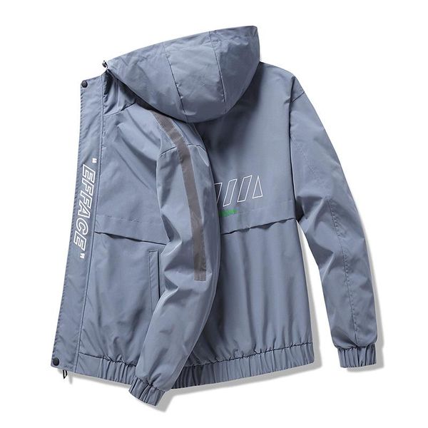 

men's jackets plus size 7xl 8xl jacket product korean style trendy spring and autumn casual hooded men, Black;brown