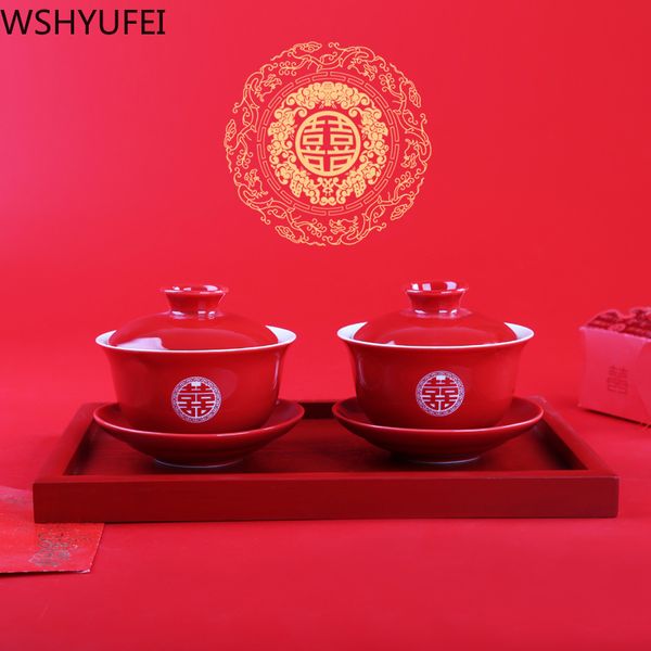 Wshyufei chá chinês conjunto de chá de cerâmica conjunto de chá vermelho presente de porcelana de chá chinês conjunto de bule de porcelana high-end