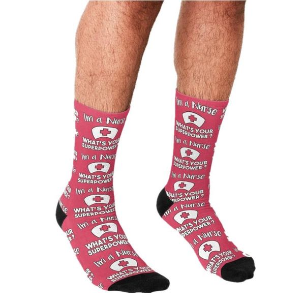 

men's socks funny i'm a , what's your superpower men harajuku happy hip hop novelty cute boys casual crazy for, Black
