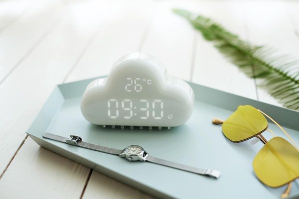 

desk & table clocks bibasic originality flaky intelligence control led small perpetual calendar noctilucent electronics