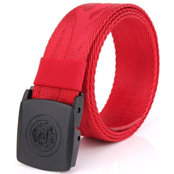 

belts middle-aged and young canvas men pure color belt 100 cm-125 cm, Black;brown