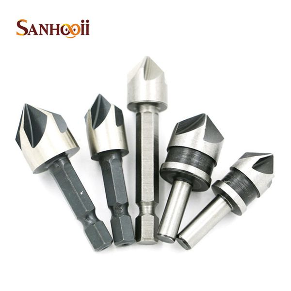 

hss blade pour angle ware chamfering device woodworking countersink drill bit polishing tools for electric drill gadgets zm56