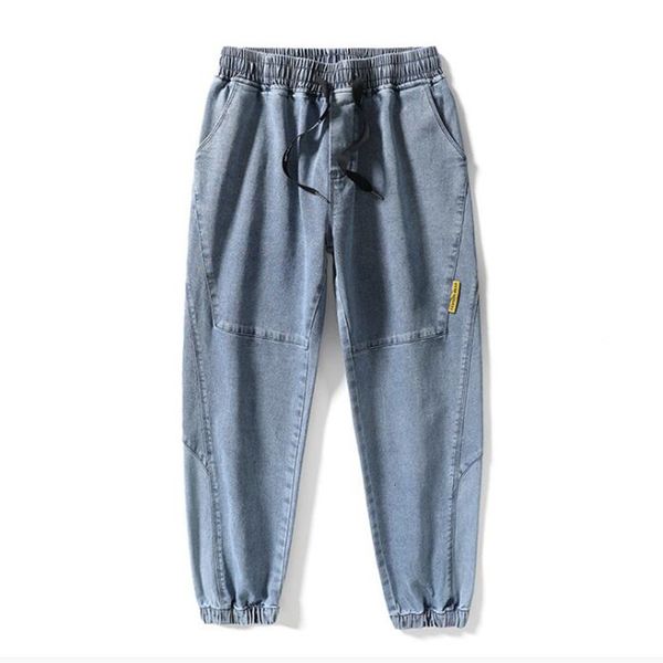 

men's jeans hip hop charge jeans, jogging harem informal, street clothes, large jeans -7xl, 8xl, Blue