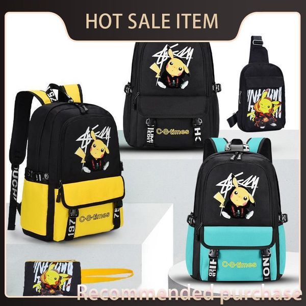 

primary for new school schoolbag students imhpr, Red;black