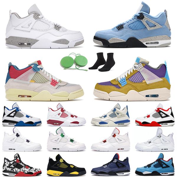 

jumpman 4 guava ice men women basketball shoes 4s university blue black cat white oreo neon desert moss outdoor mens trainer