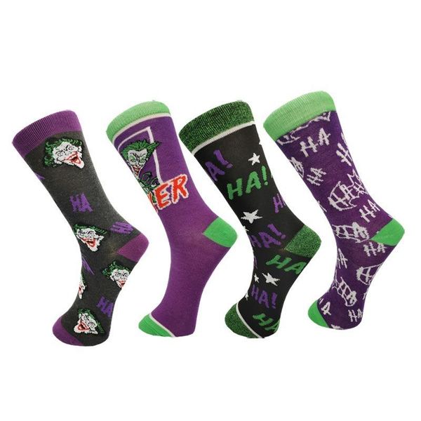 

men's socks anime crew street fashion hip hop skateboard cartoon funny sockken, Black