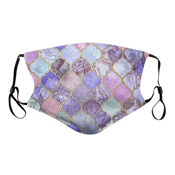 

high-quality masks 2021 geometric series 3d printing dust-proof and haze proof can put pm2.5 filter cloth mask 491m