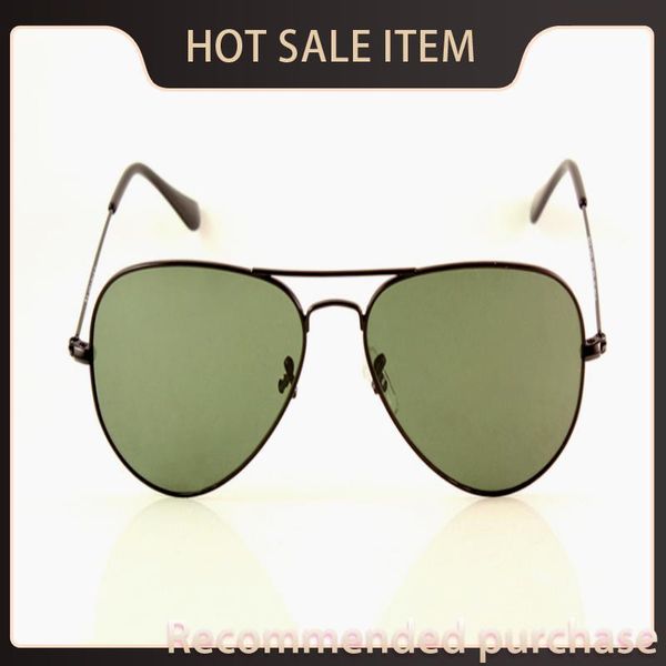 

sunglasses 58mm glasses pilot black mens/womens fashion green lens 3025 luxury selling classic sunglasses brand xshov pxdit, White;black