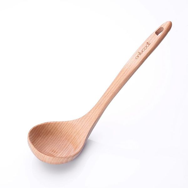 

spoons log spoon beech porridge household kitchen long handle wooden large soup big
