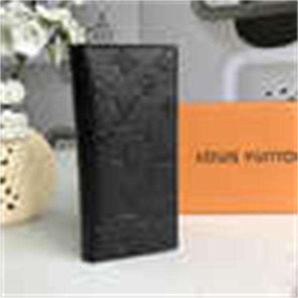 

bag pouches brand leather wallets designer wallet men's luxury men real n62665 long embossed chain wallet cowhide key card leather hold, Red;black