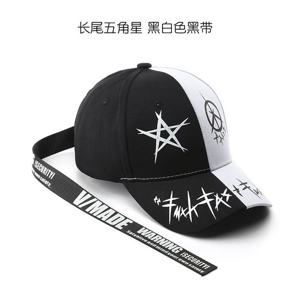 

ball caps korean japanese style personalized graffiti printing curved brim baseball cross-border trendy mens sports womens sun protection su, Blue;gray