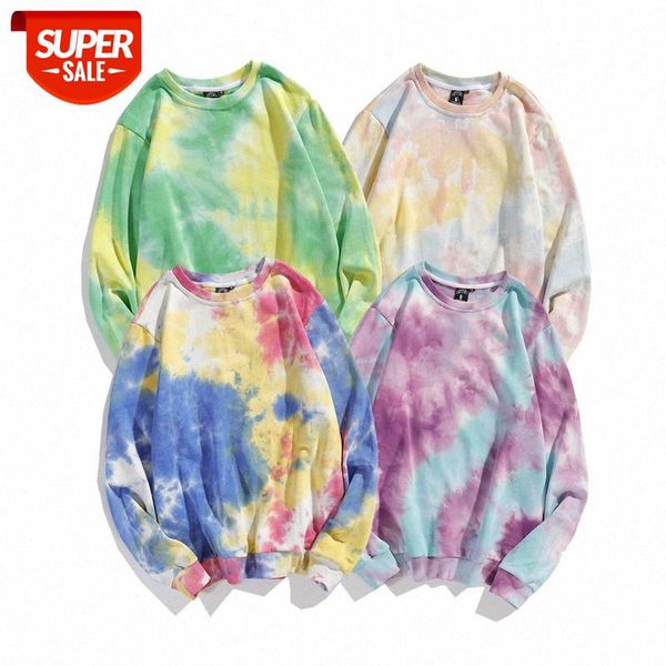 

autumn tide brand ins tie-dye sweater male street hip-hop loose wild couple hooded e-commerce #sy06, Black