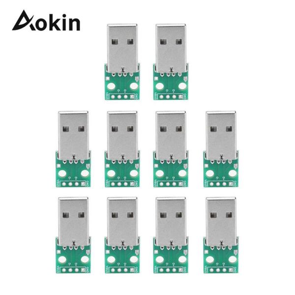 

integrated circuits 10pcs type a female usb to dip 2.54mm pcb board adapter converter for arduino connector diy power supply breadboard