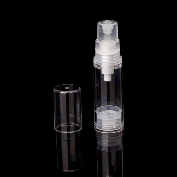 

storage bottles & jars 5ml/10ml/15ml transparent airless pump vacuum bottle plastic travel q1qd