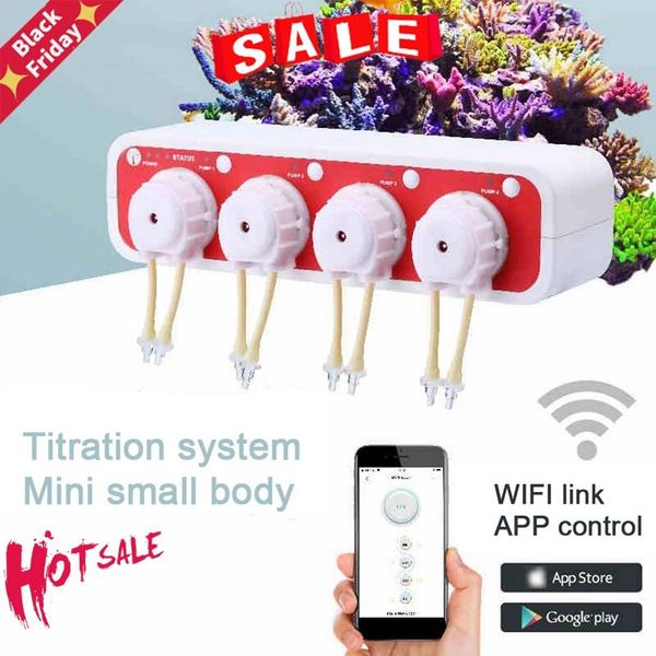 

air pumps & accessories 2.4ghz wifi mini titration pump auto dosing system aquarium liquid for marine reef doser 3.4