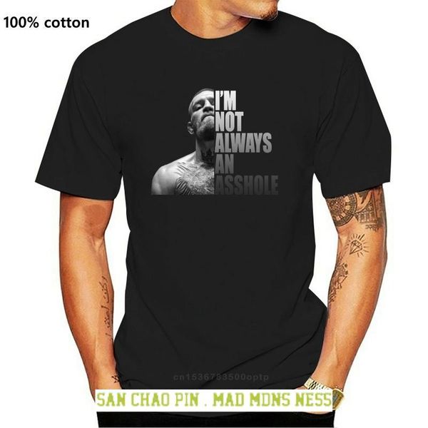 

men's t-shirts funny t shirt conor mc gregor tshirt men tee, White;black