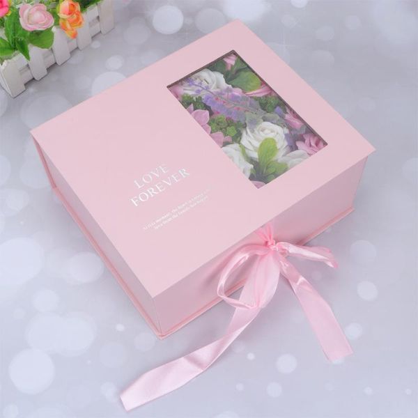 

gift wrap simulated flowers box exquisite soap flower confession letter creative valentine day gifts for wedding proposa