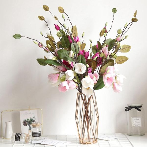 

3d silk 1pc branch artificial flowers fake flower for wedding decorate home decoration party accessory