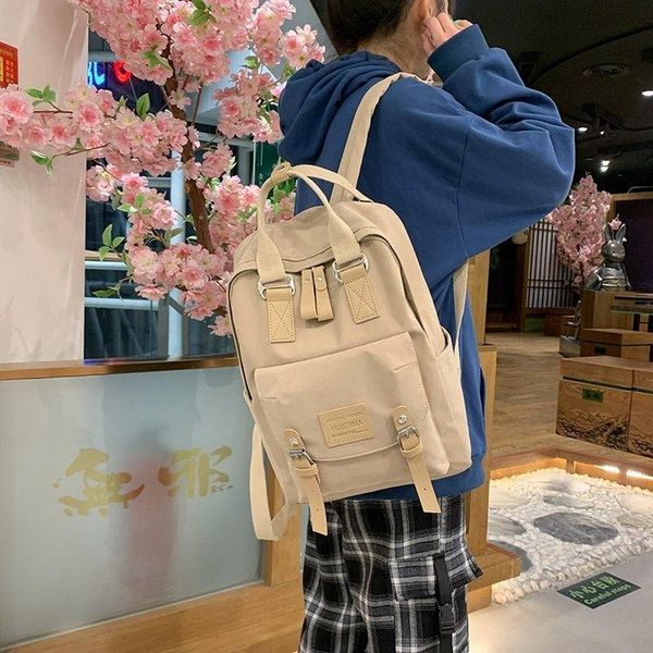 

backpack retro wild art classic student portable college wind color matching sweet girl school bag