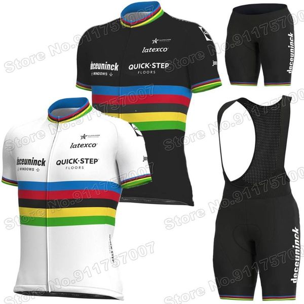 

racing sets 2021 quick step cycling clothing men world jersey summer set road bike suit bicycle mtb maillot cyclisme, Black;blue