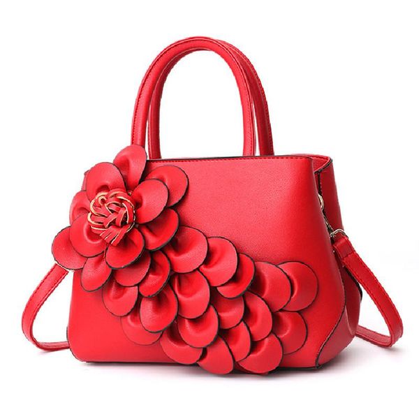 

evening bags pu leather handbags for women luxury flower desinger messenger shoulder ladies large capacity crossbody bag