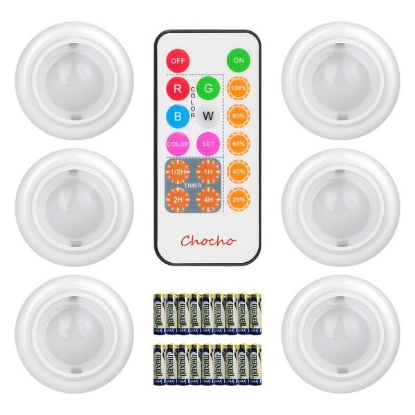 

touch wireless sensor led under cabinet light kitchen led battery wardrobe/closet puck light with controller dimmable night lamp