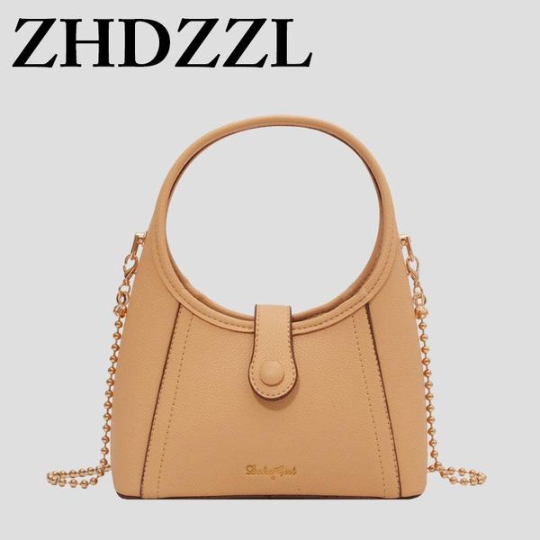 

evening bags 2 in 1 mini makeup bag large capacity handbag bead chain strap sewing dense thread design premium pu leather shoulder for women