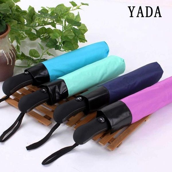 

umbrellas yada big reflective reverse umbrella folding rainy automatic for women men uv outdoor black coating yd218