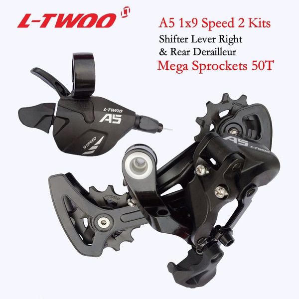 

bike derailleurs ltwoo groupset a5 1x9 9 speed shifter lever rear derailleur mtb cassette 46t 50t, x9x7 spare parts