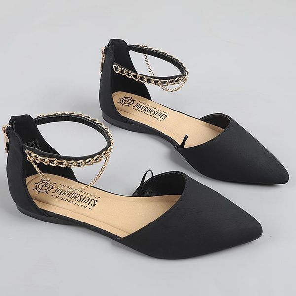 

sandals large size flat sandal shoe 2021 women's summer heels suit female beige big without comfort fashion closed low girls pointed, Black