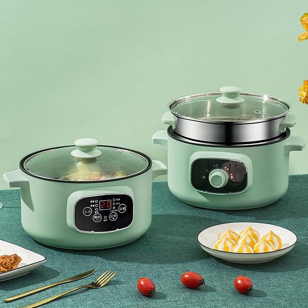 

220v electric cooker heating pan multifunctional cooking pot household ot noodles eggs soup steamer home mini rice cooker