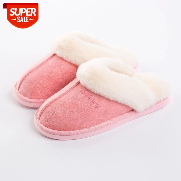 

women winter warm ful slippers women slippers cotton sheep lovers home indoor plush size house shoes woman wholesale #8h9t, Black
