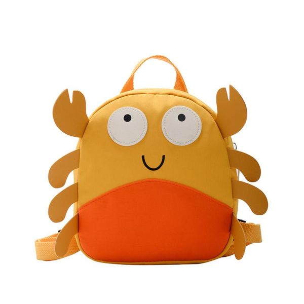

backpack kids baby boys girls cute cartoon crab shape animal schoolbag