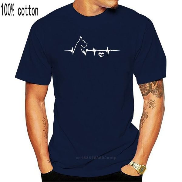 

men's t-shirts great dane heartbeat shirt awesome premium t doglovers youth customized tee plus size, White;black