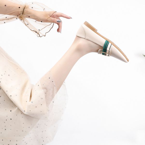 

chic flat loafers big size 43 women casual shoes stripe canvas-buckle ladies office shoes slip-on comfortable women boat shoes, Black