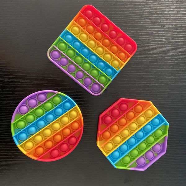 

fluorescence push pob bubble fidget toys last mouse lost stress reliever increase focus soft squeeze toy