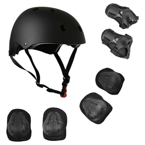 

tactical helmets lixada 7pcs/set kid roller ice skating cycling protective gear children skateboard bicycle helmet knee support elbow hip pa