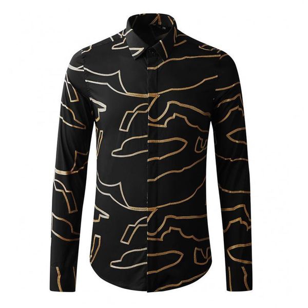 

men's casual shirts irregular embroidery male luxury long sleeve 100% cotton mens slim fit party dress 3xl, White;black