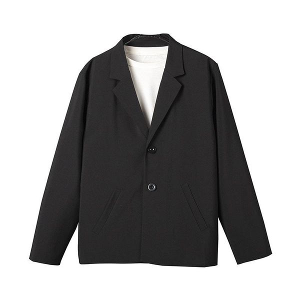 

men's suits & blazers wear tide koean casual suit coat for male 2021 autumn loose simple long sleeve big size shopping, White;black