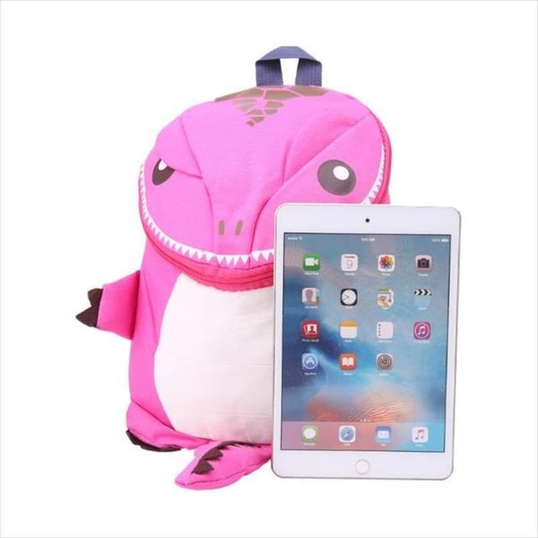 

school shipping backpack kid animal cute kindergarten schoolbag 3d quality bags cartoon good drop toddler bag dinosaur lhada, Red;black